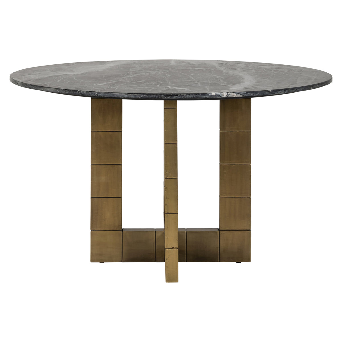 Esstisch Collada schwarz/gold 130Ø