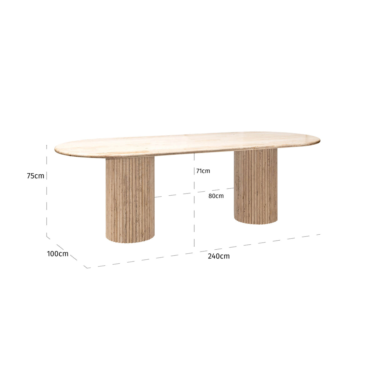 La Cantera beige dining table 240