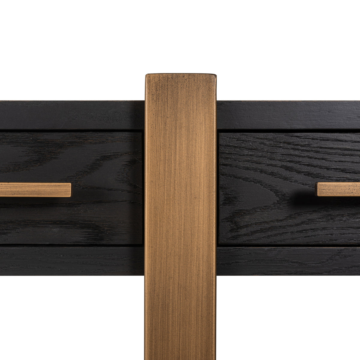 Console Cambon dark coffee 3-drawers