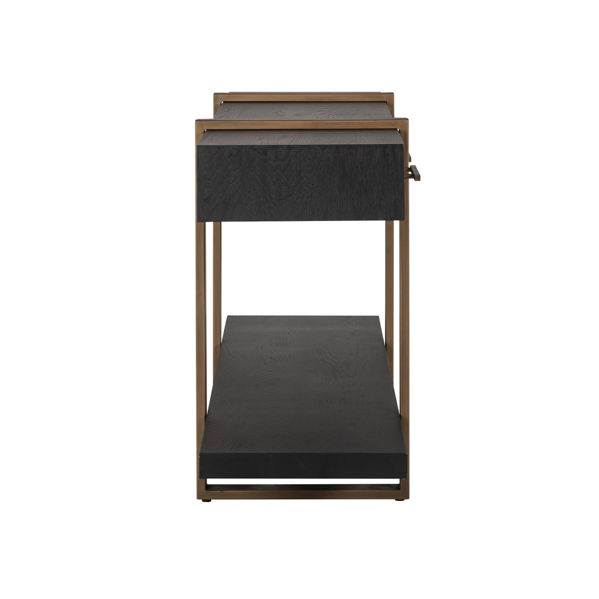 Console Cambon dark coffee 3-drawers