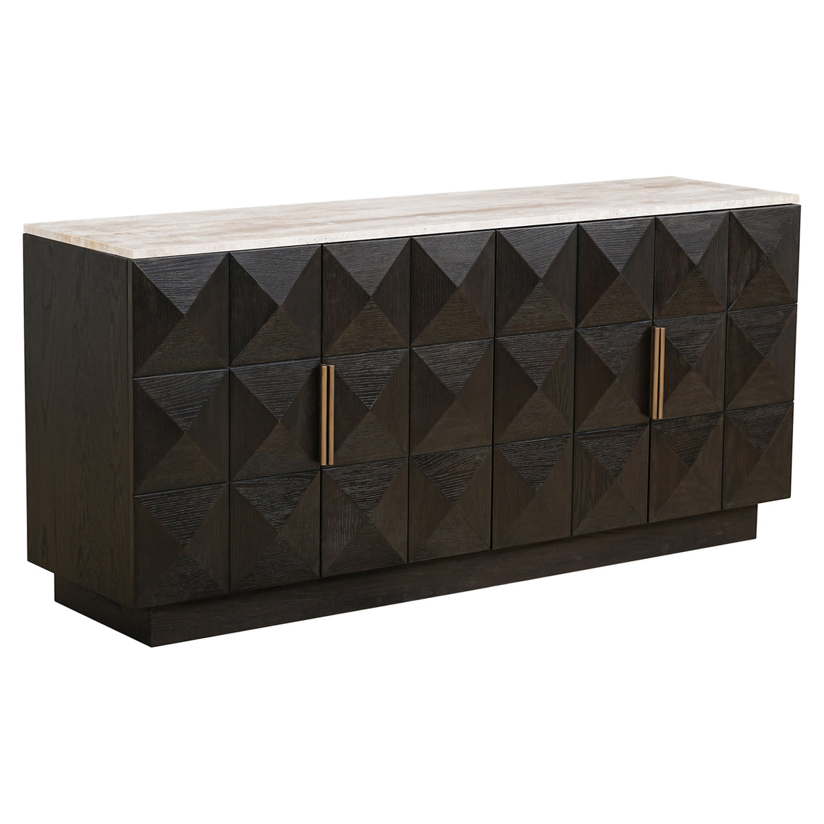 Dressoir Claremont brown 4-doors