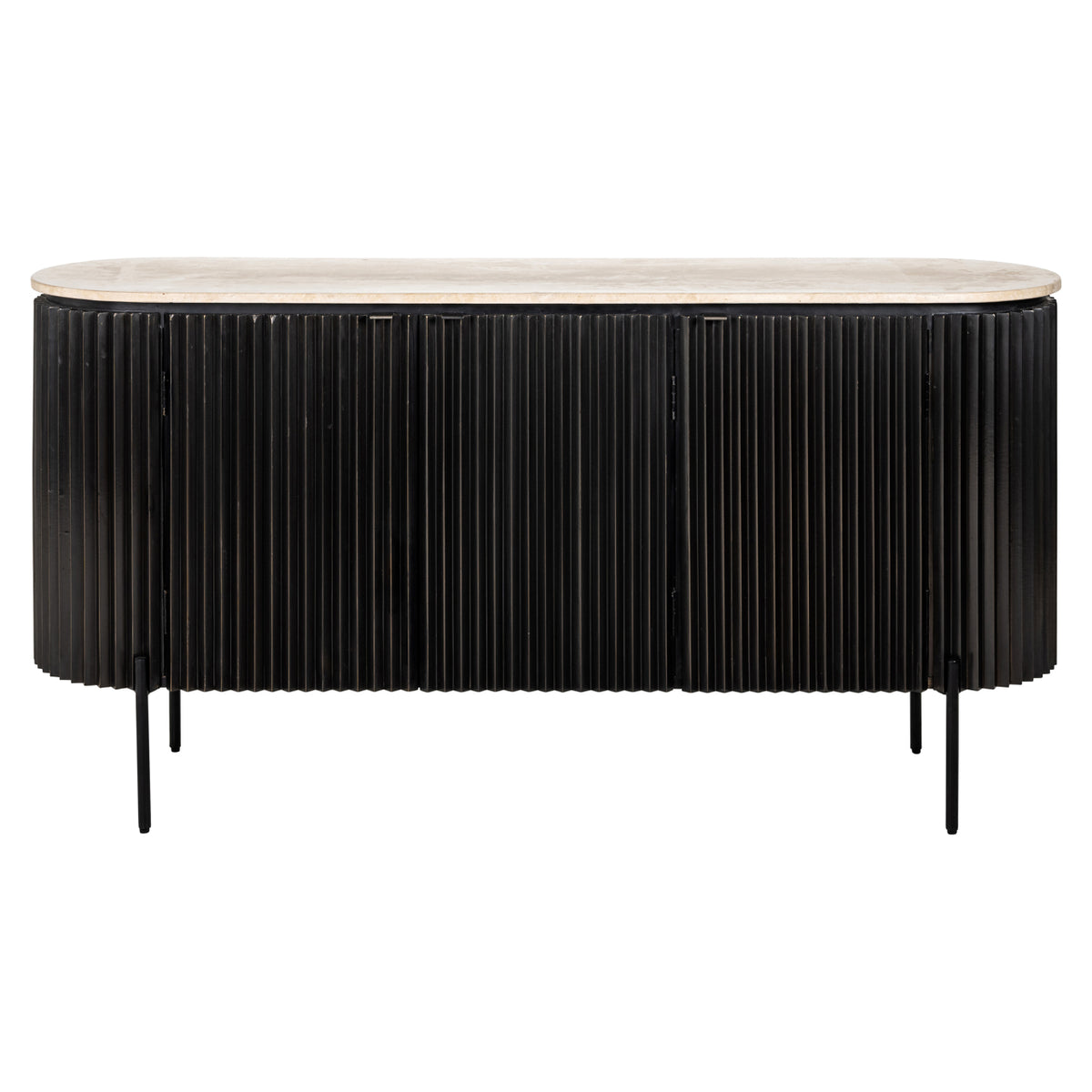 Dressoir Hampton dark brown 3-doors