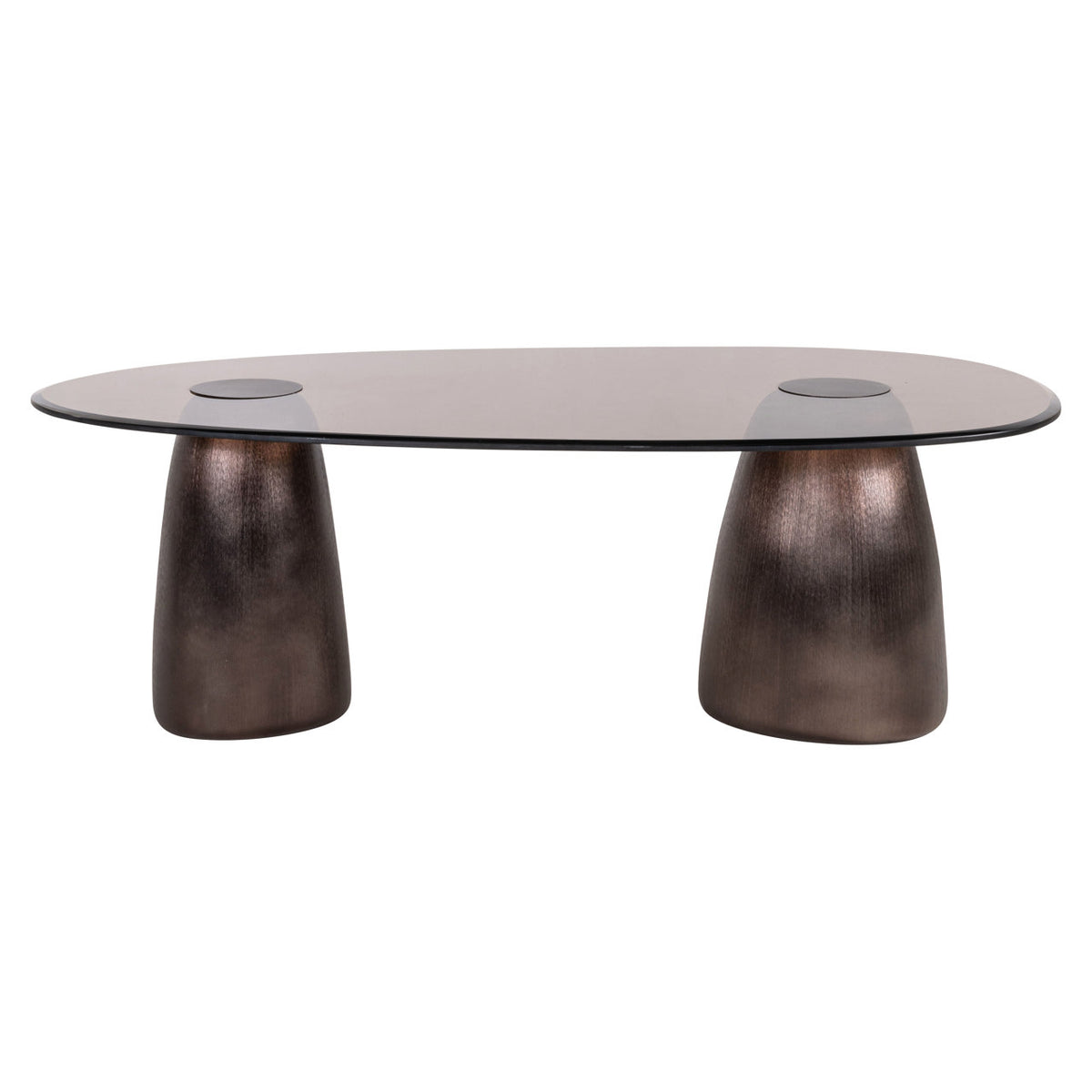 Coffee table Hayden bronze oval