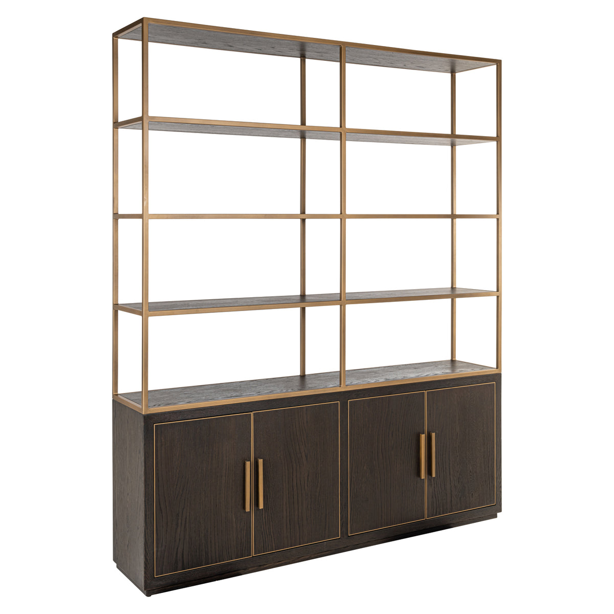 Armoire murale Carter brown large 4-doors