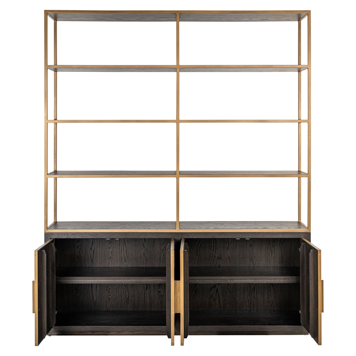 Armoire murale Carter brown large 4-doors