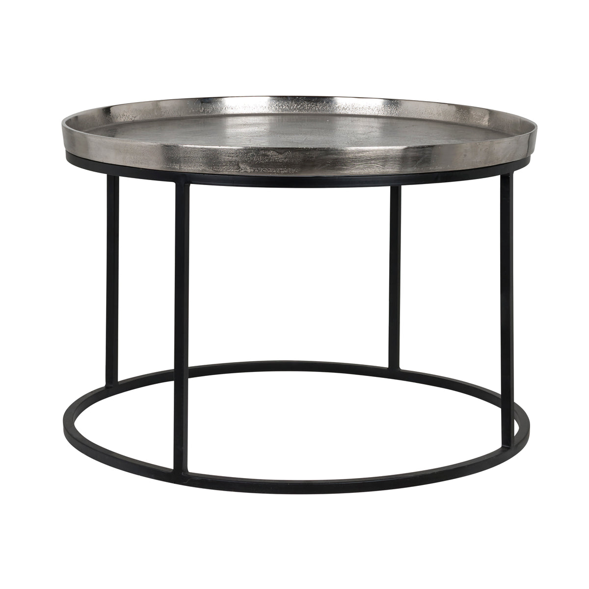 Salontafel Lyam silver 70Ø