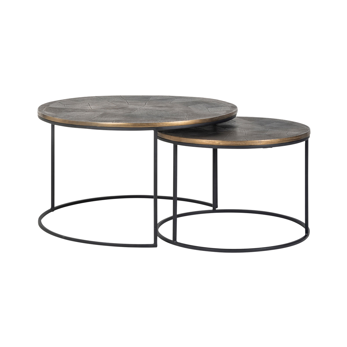 Salontafel Tulum brushed gold (Set of 2)