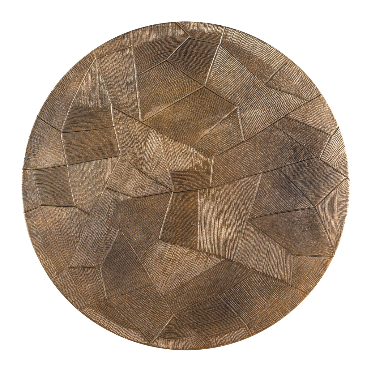 Table basse Tulum or brossé (Set of 2)