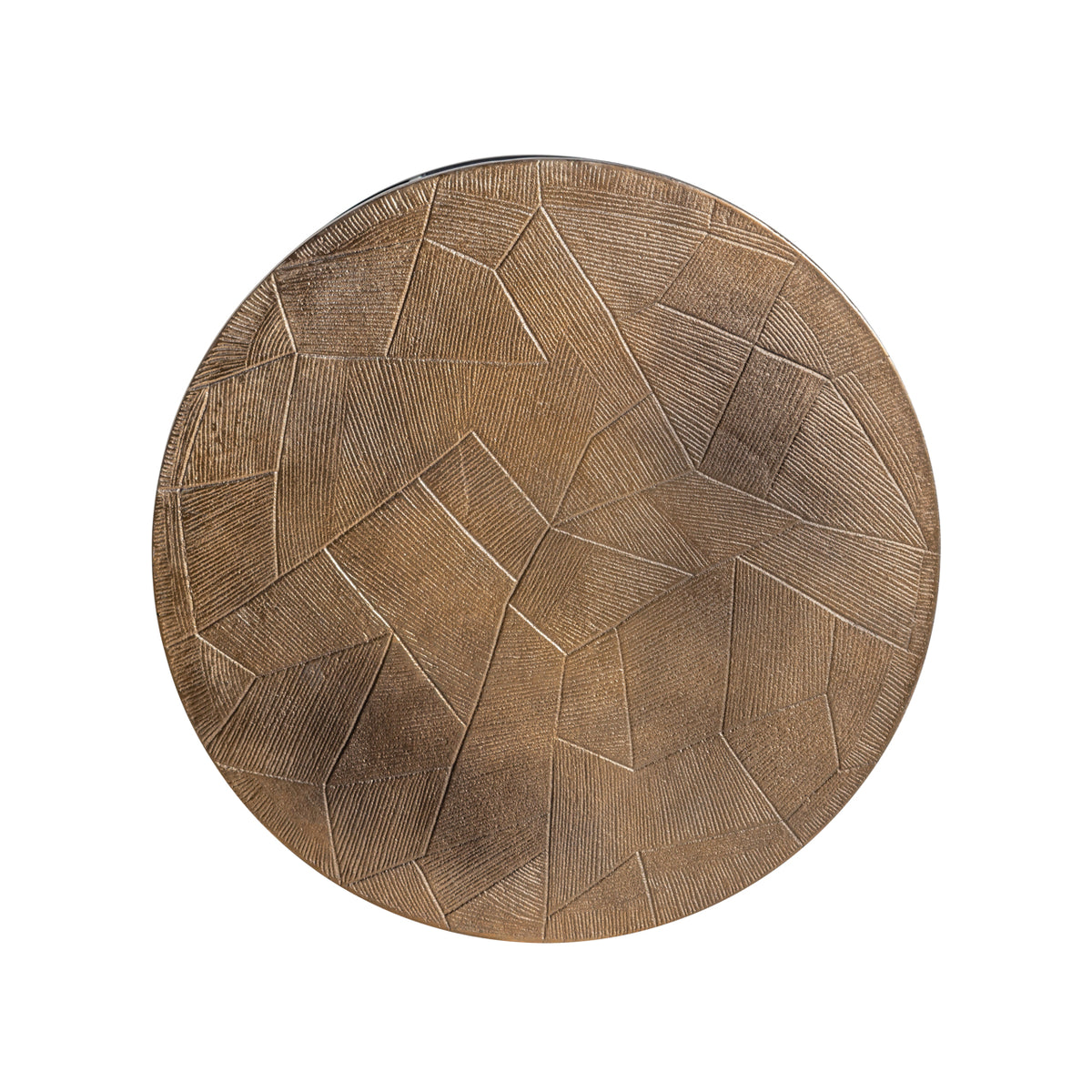 Table basse Tulum or brossé (Set of 2)