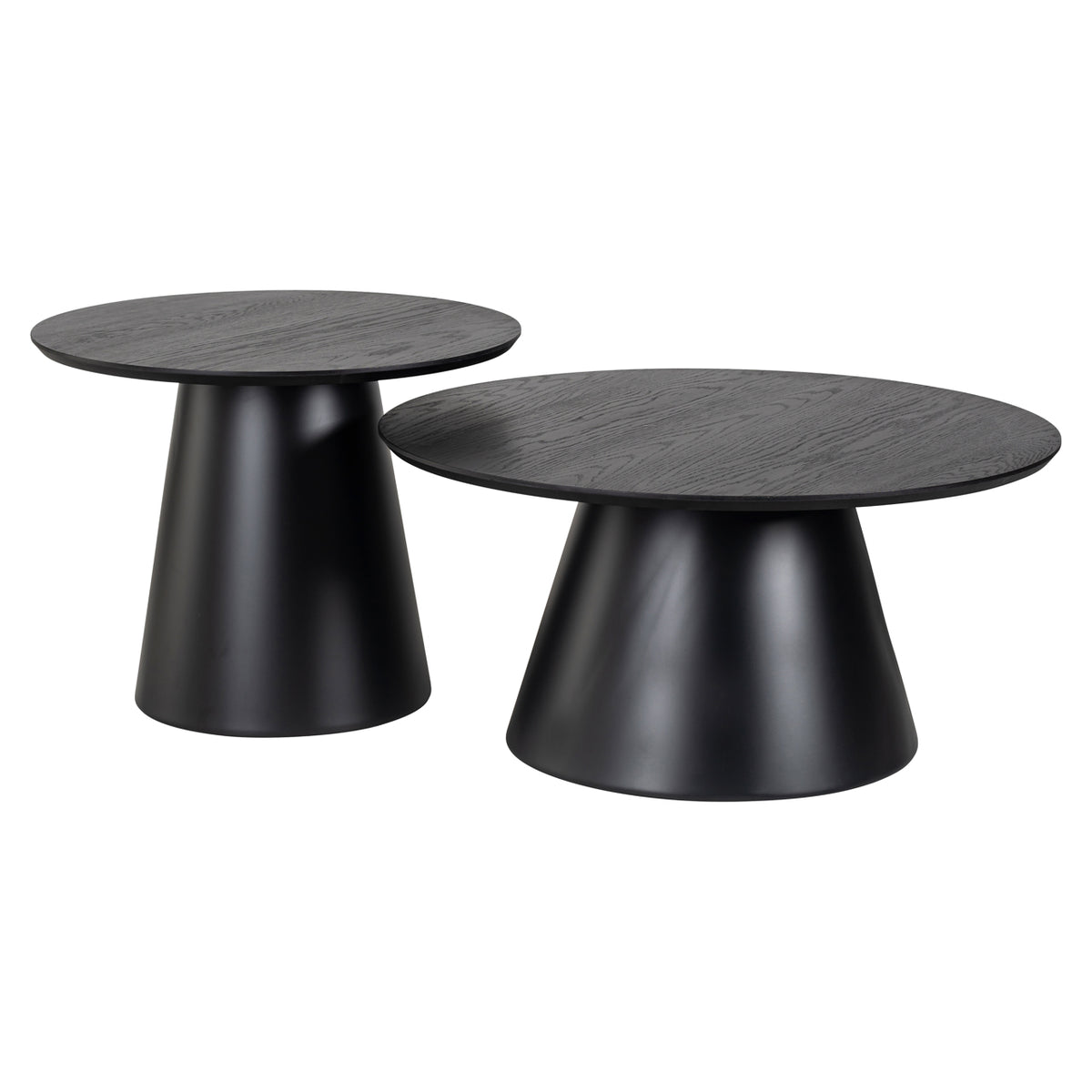 Jazz black coffee table (Set of 2)