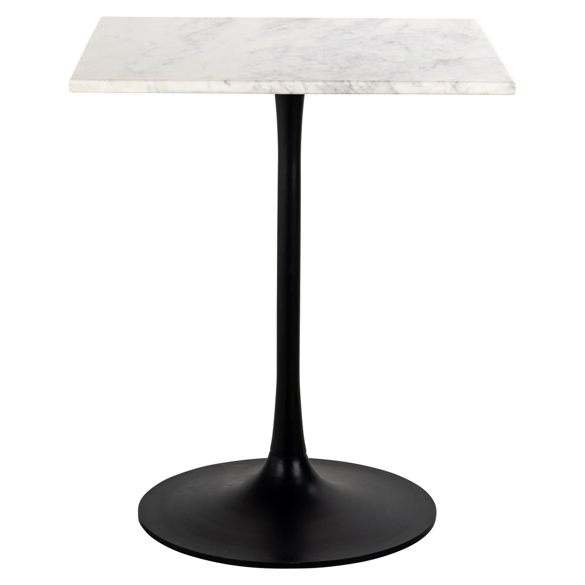 Table bistrot Carlten noir/blanc 65x65