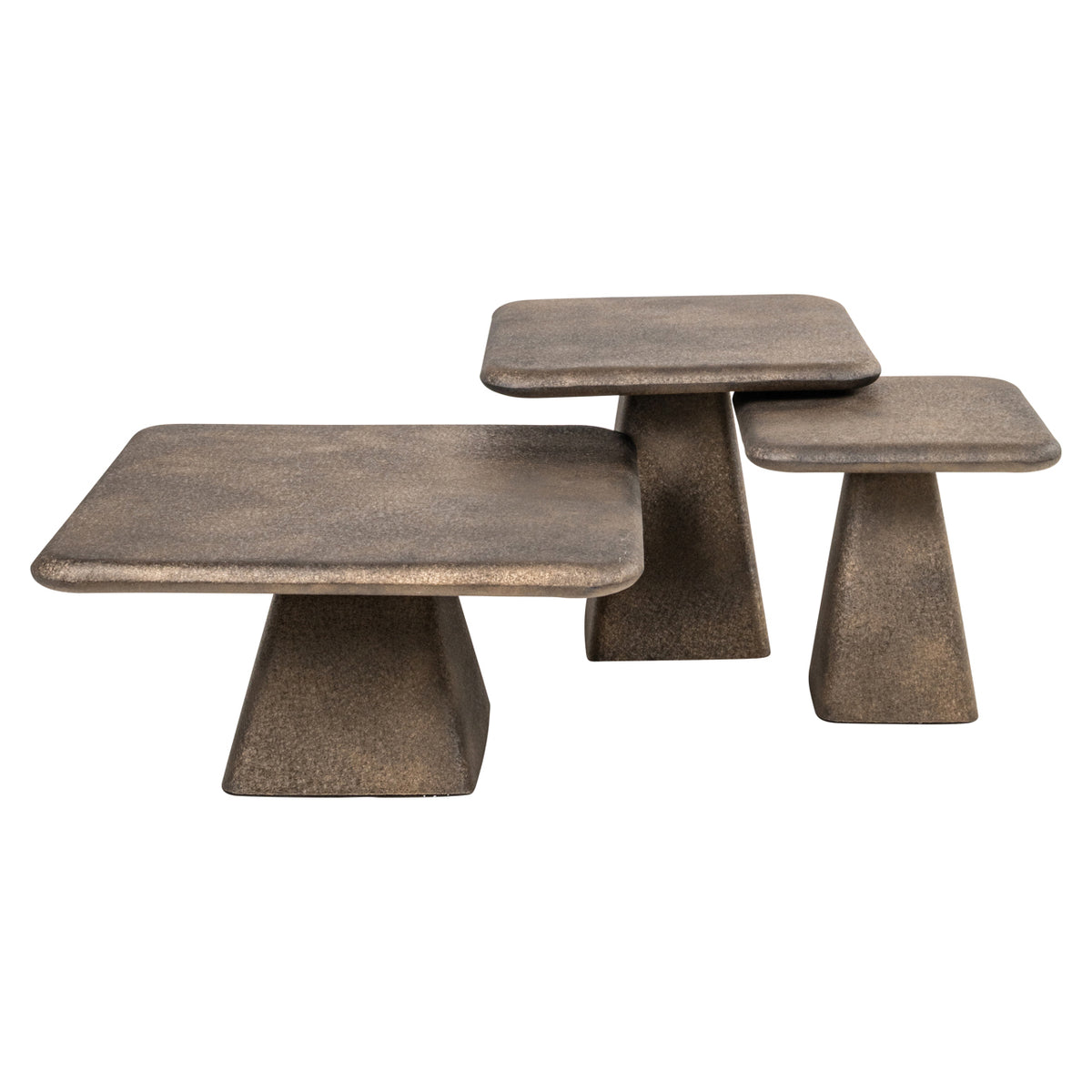 Table basse Marlie dorée (Set of 3)