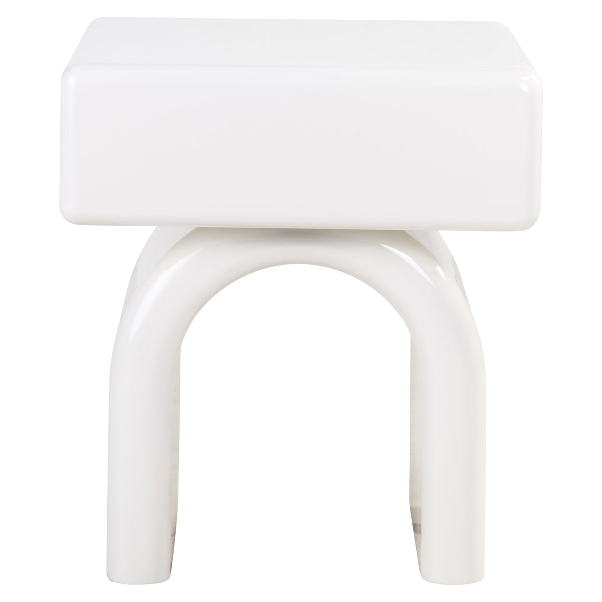 Bennet coconut milk 1-drawer bedside table
