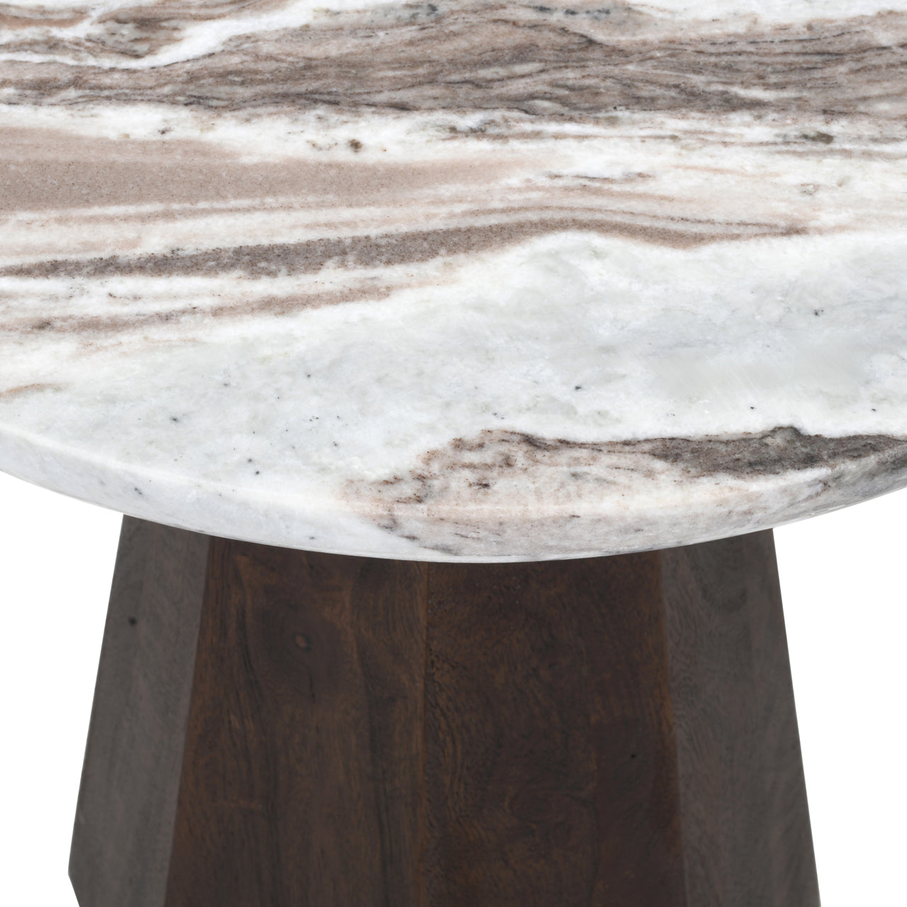Oberoy Blush beige side table 45Ø