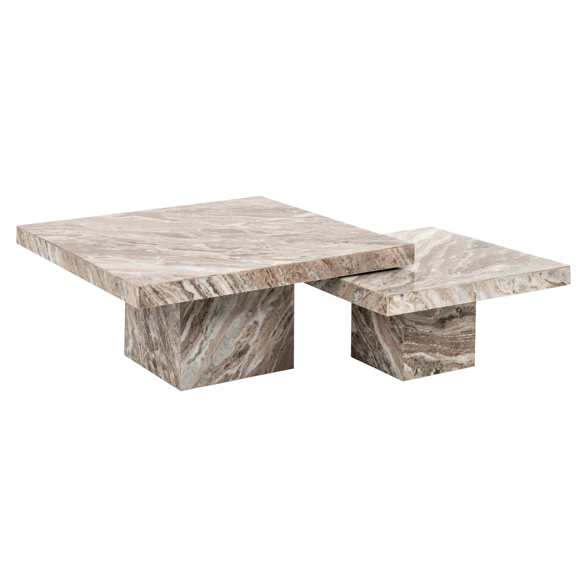 Couchtisch Rashford Blush Beige (2er-Set)