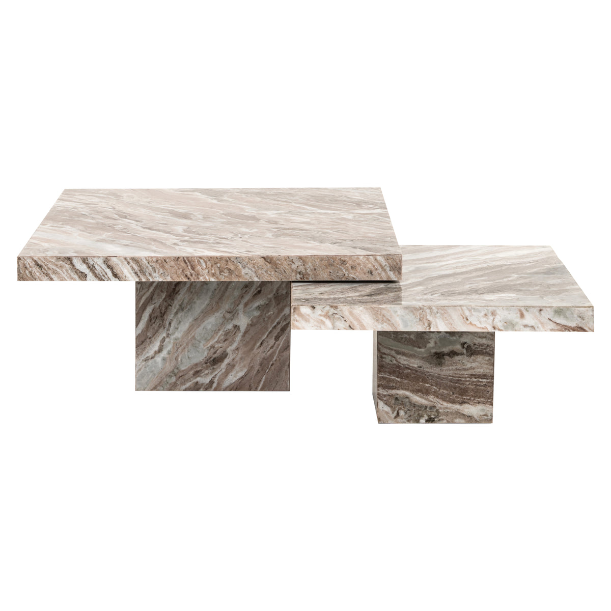 Couchtisch Rashford Blush Beige (2er-Set)