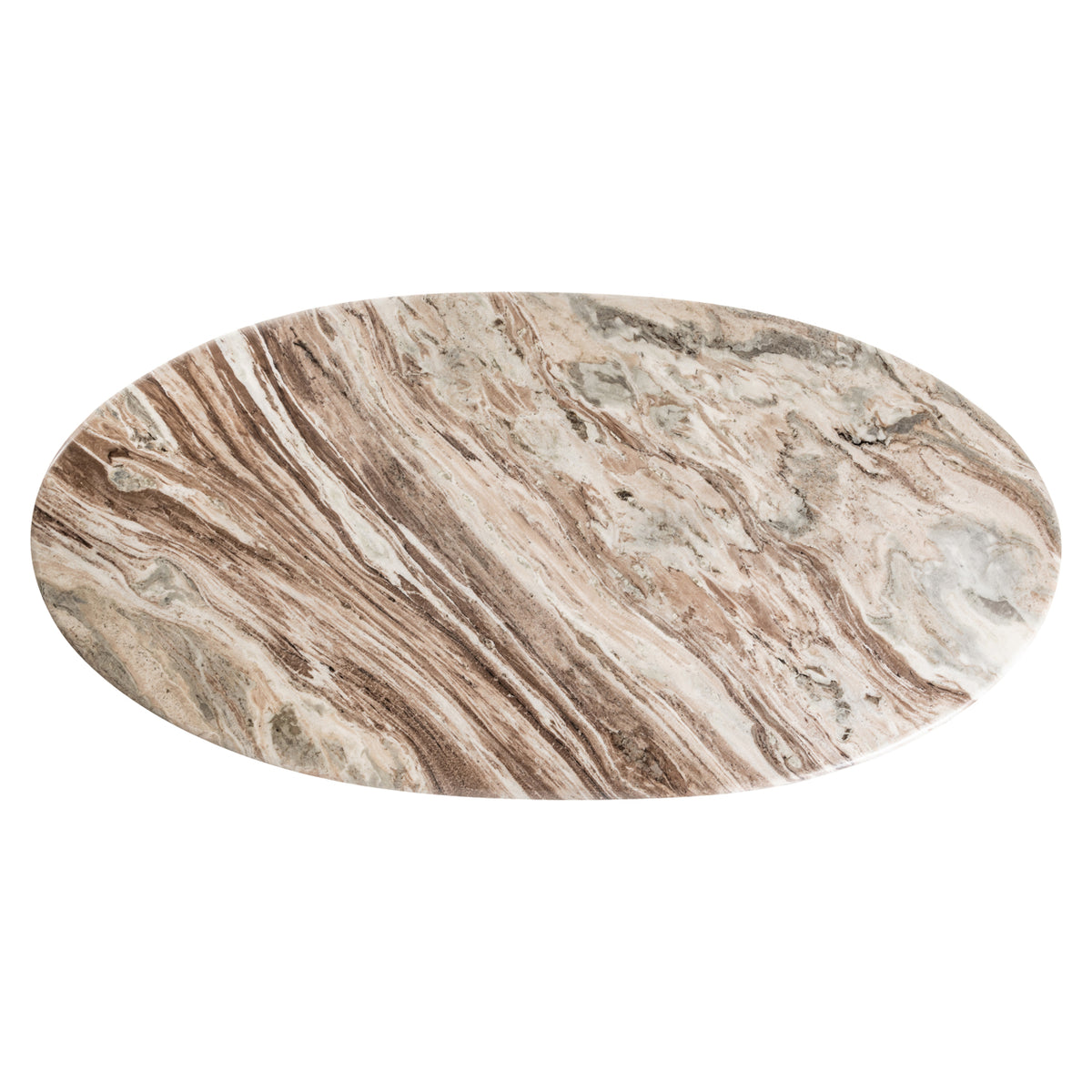 Rashford Blush beige oval dining table 200