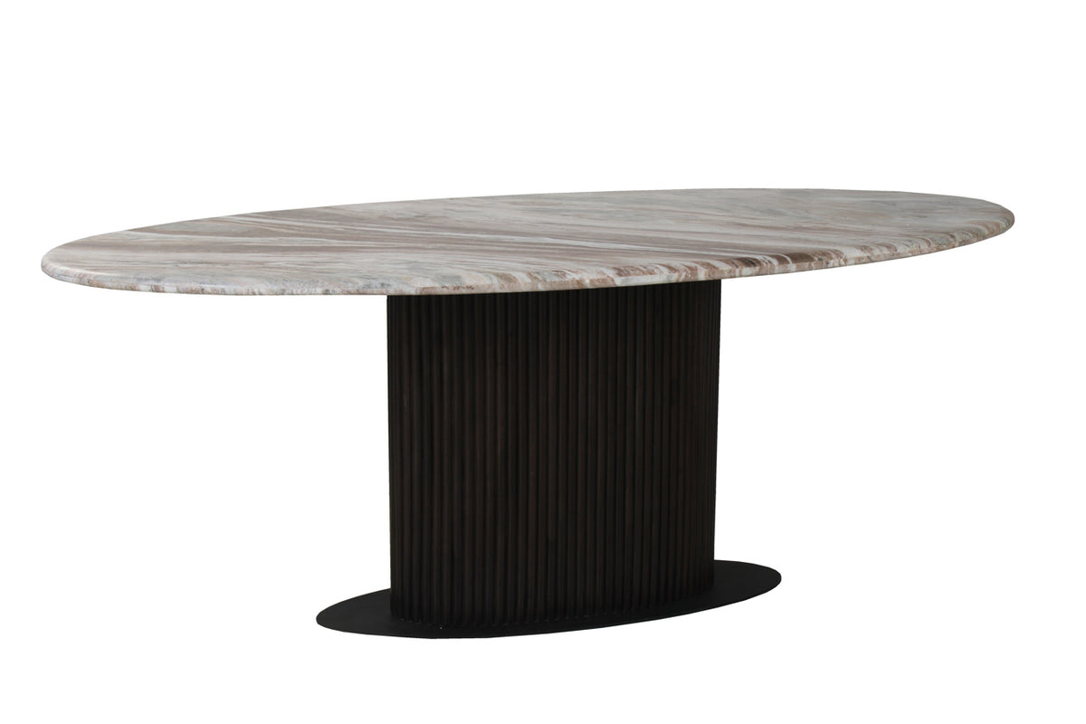 Table à manger Rashford Blush beige ovale 200