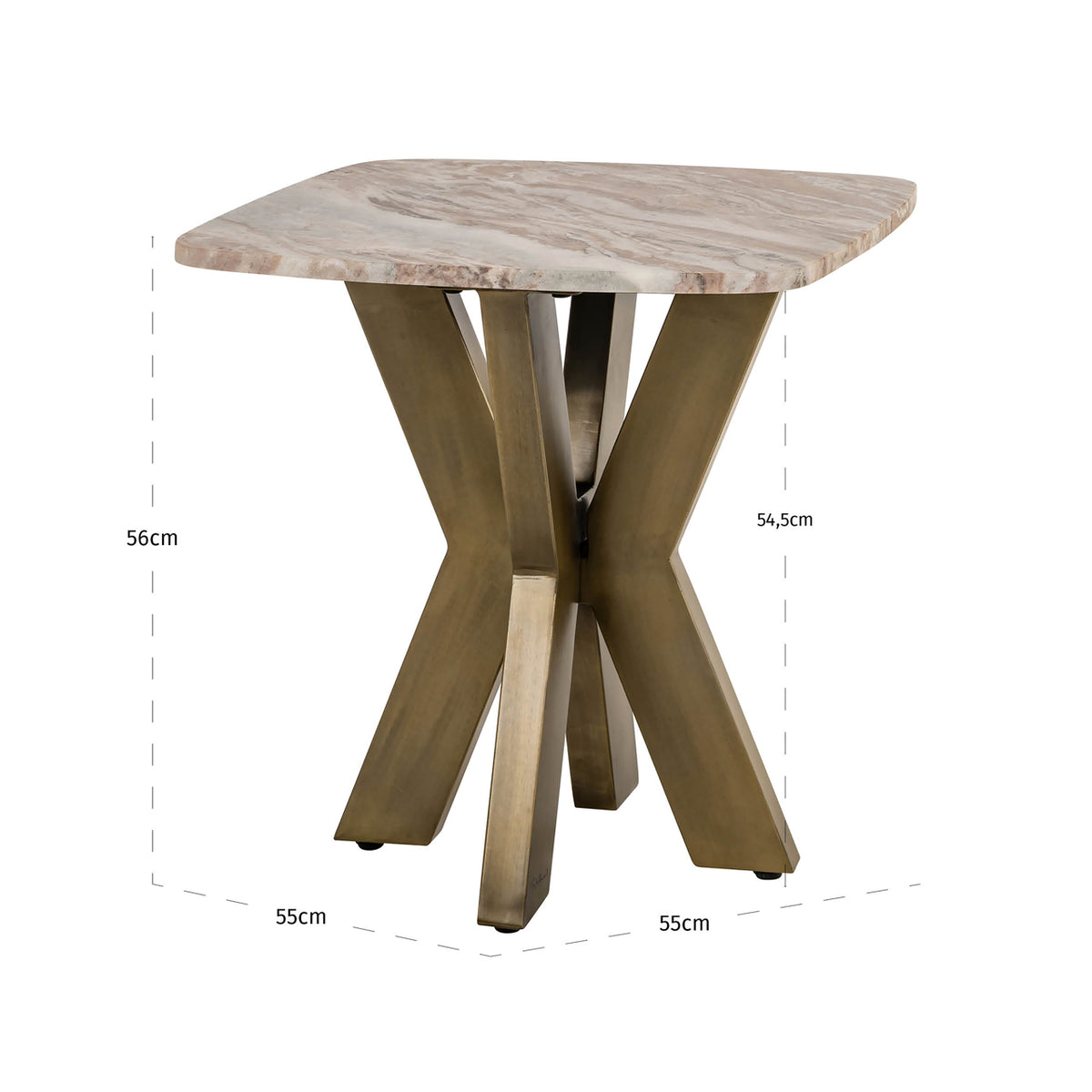 Table d'appoint Bottega Blush beige