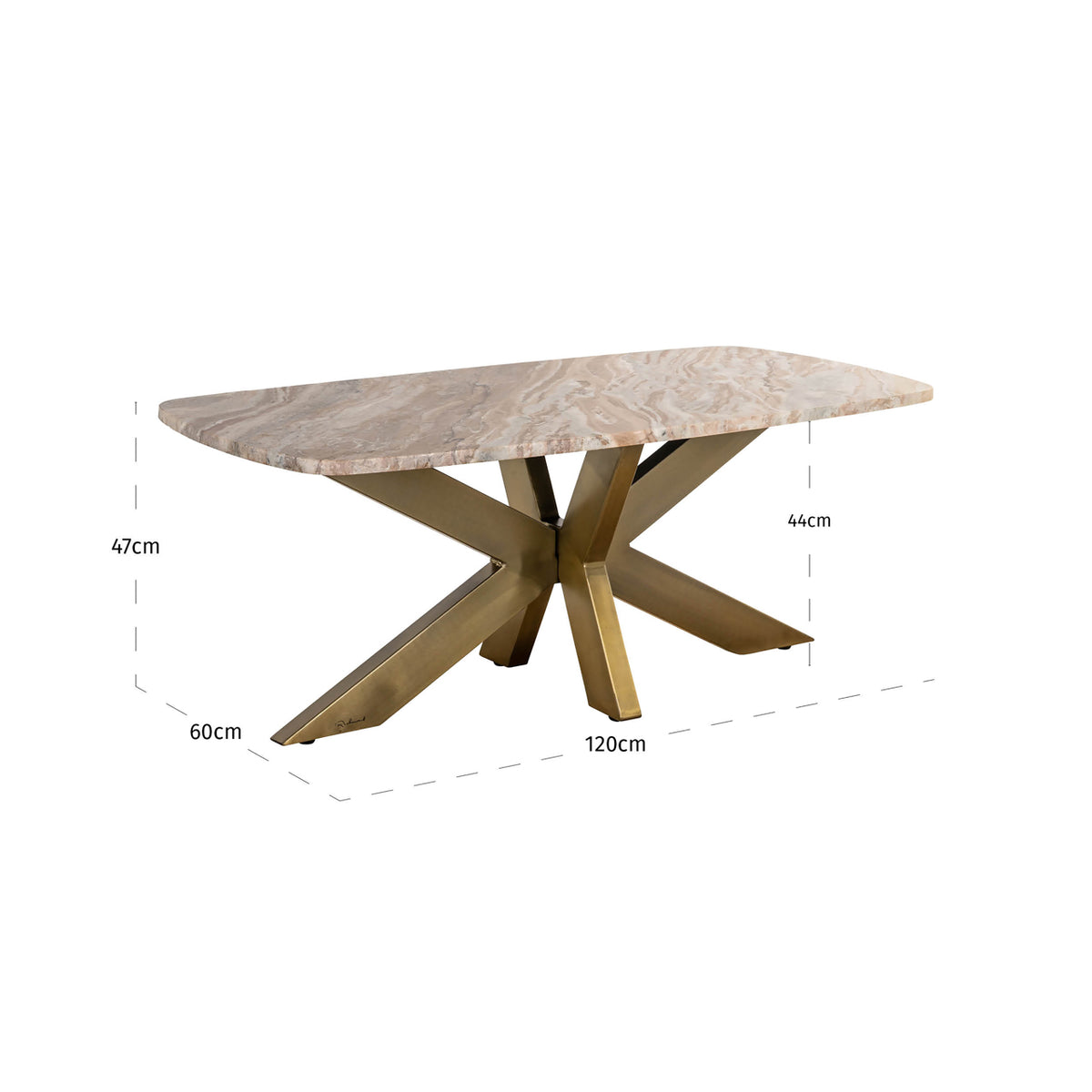 Table basse Bottega beige blush