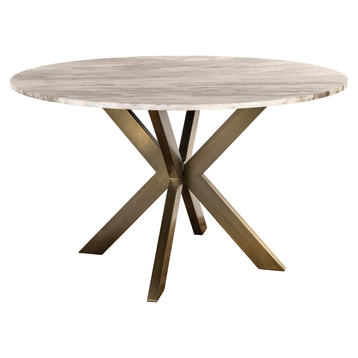 Table de salle à manger Bottega Blush beige 140Ø