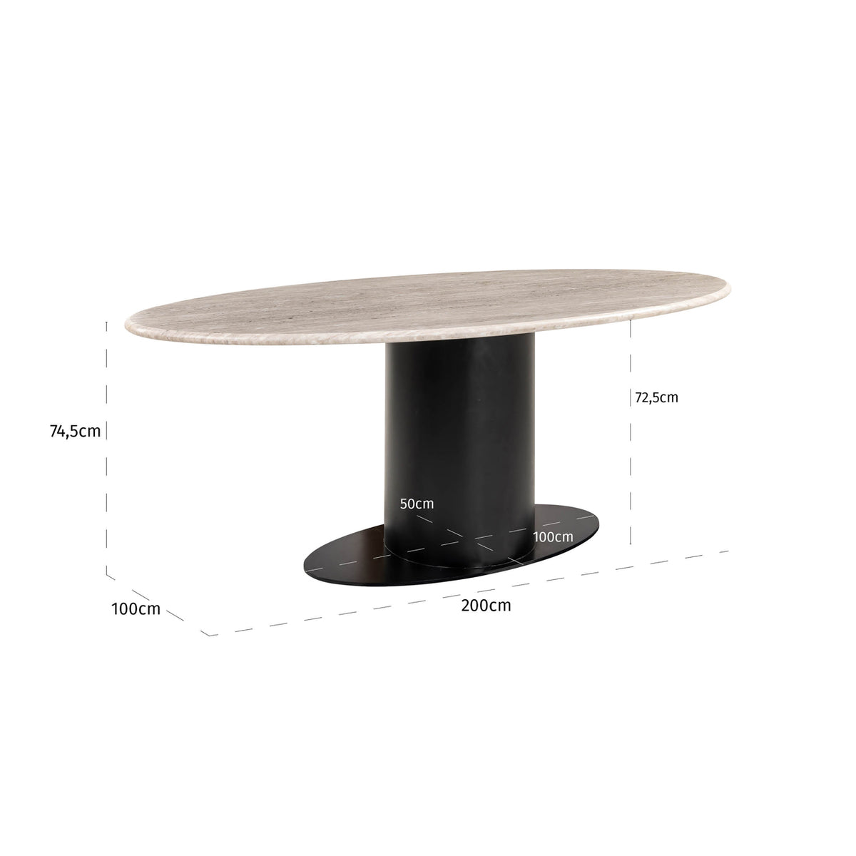 Table à manger Brodman sand 200