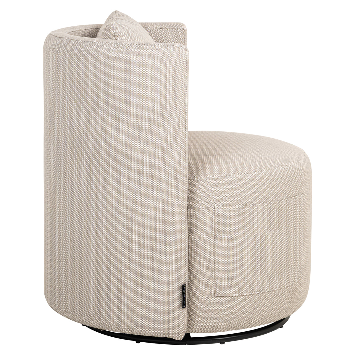Chaise de salle à manger d’extérieur Marlin beige swivel