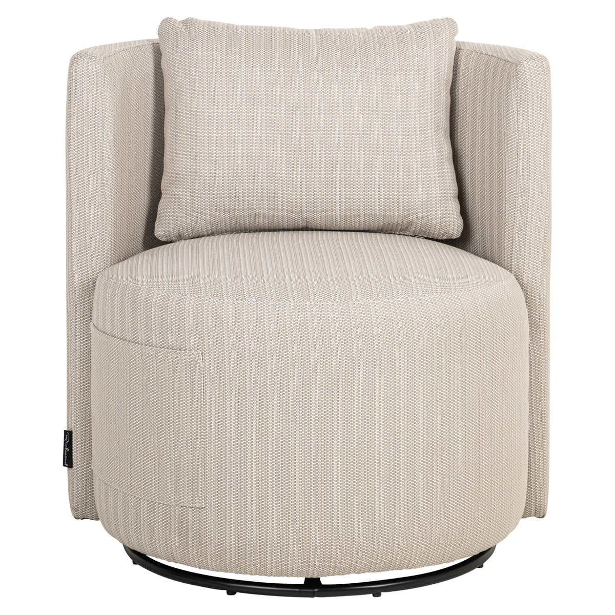 Chaise de salle à manger d’extérieur Marlin beige swivel