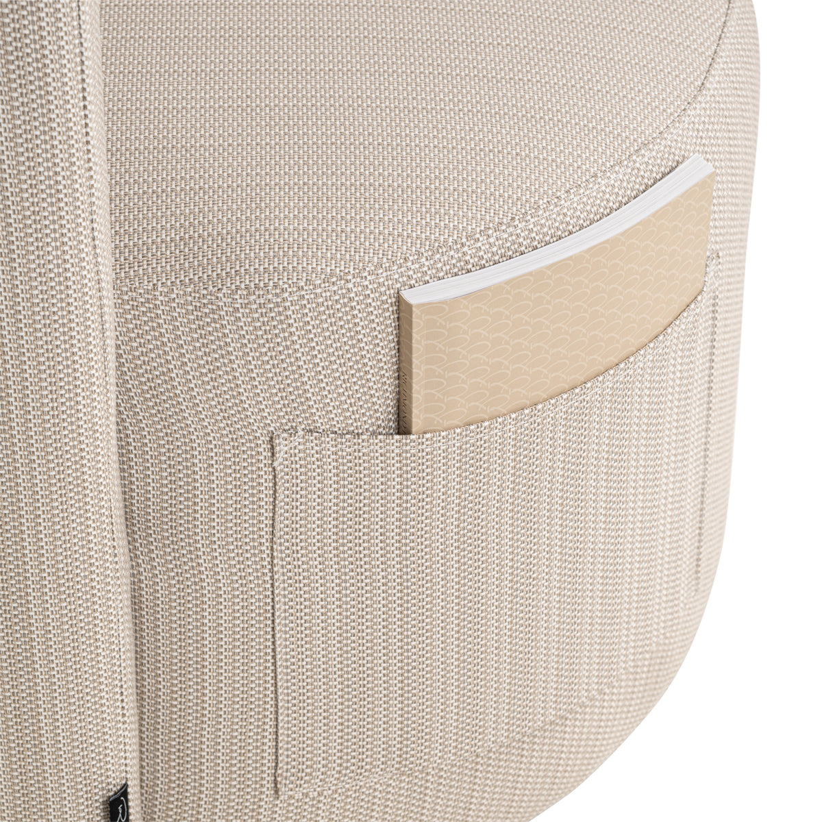 Chaise de salle à manger d’extérieur Marlin beige swivel
