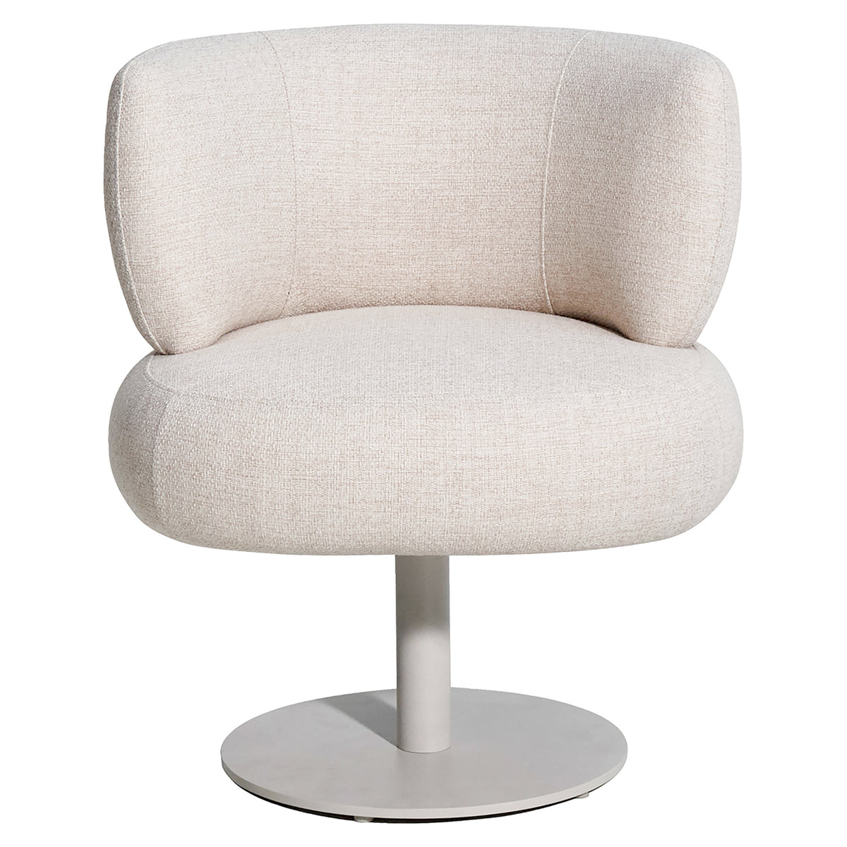 Mason beige alpine swivel outdoor dining chair