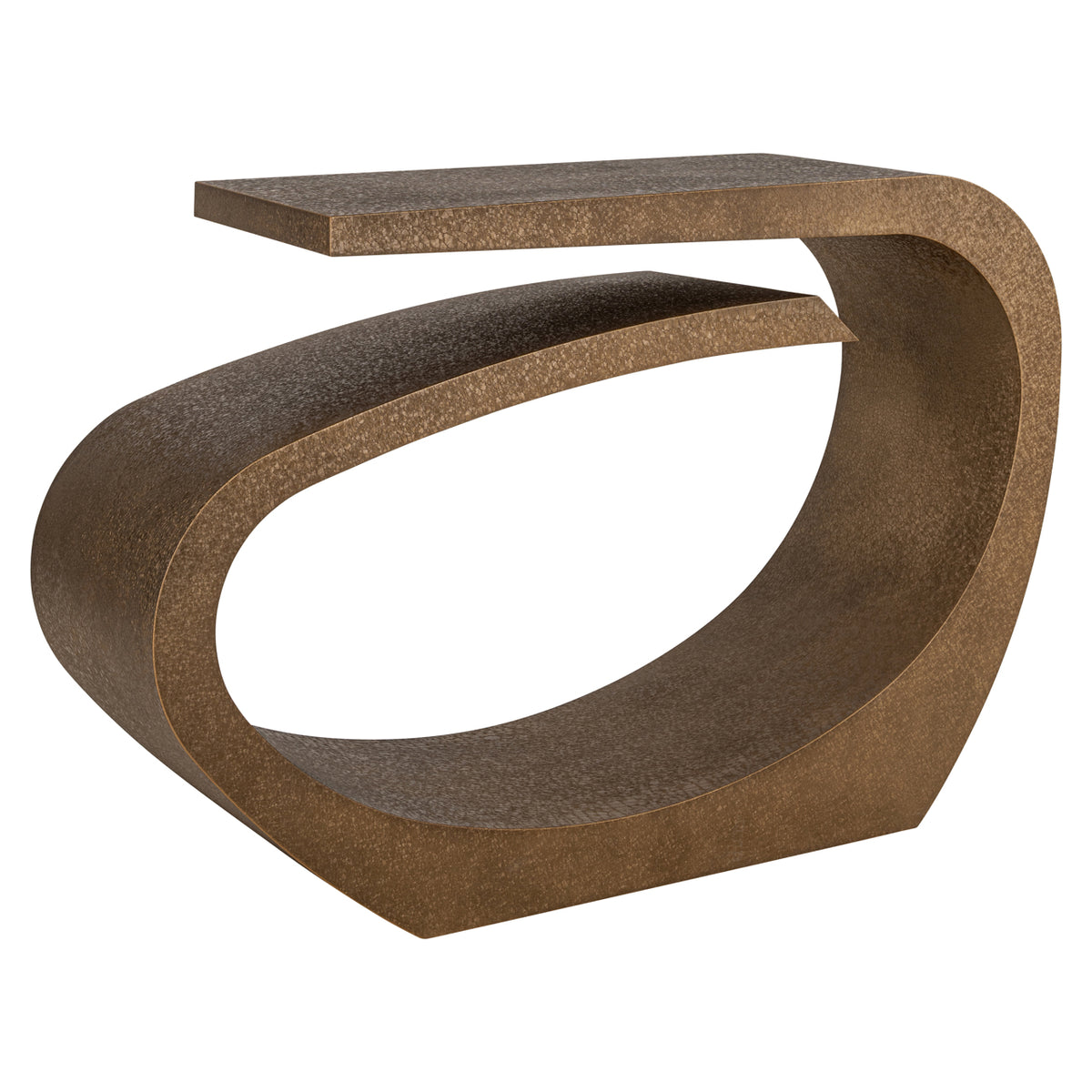 Alhambra brushed gold console