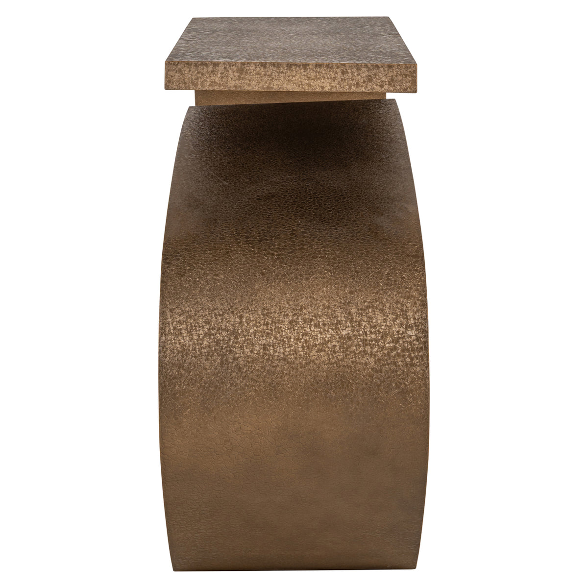 Alhambra brushed gold console