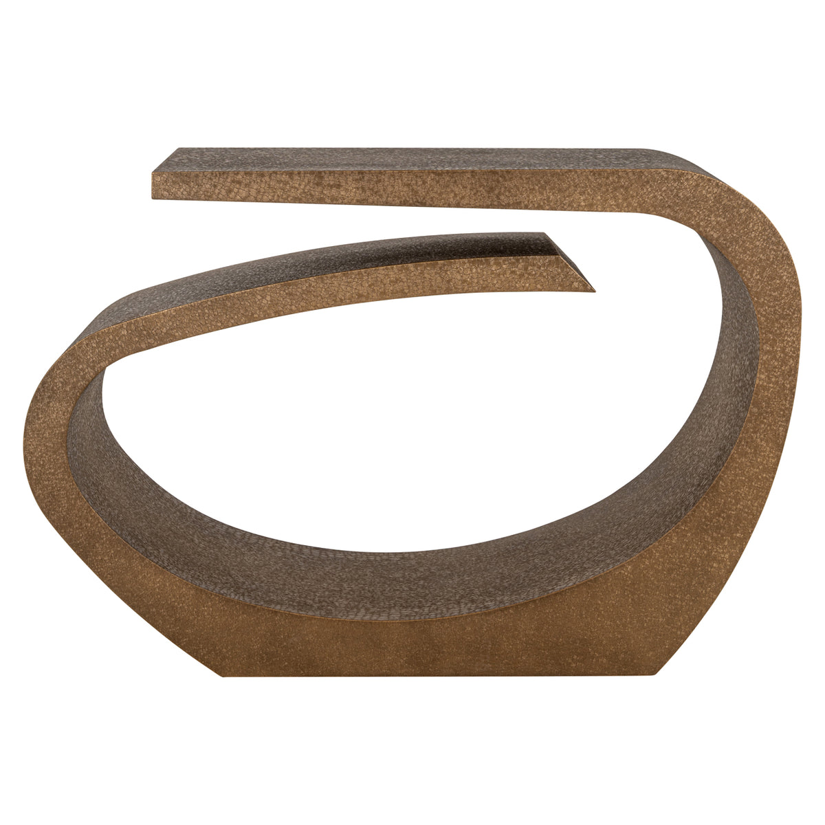 Alhambra brushed gold console