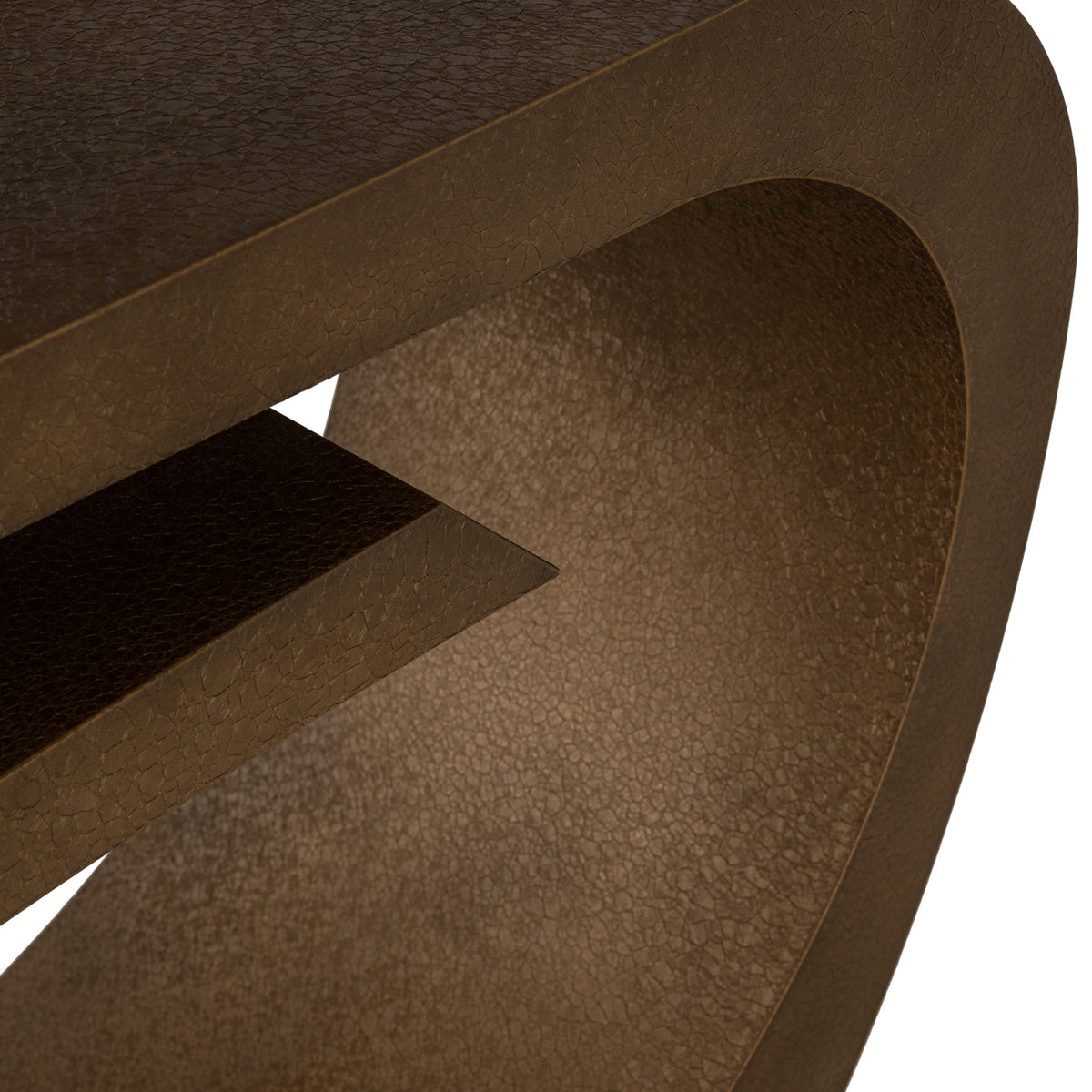 Alhambra brushed gold console