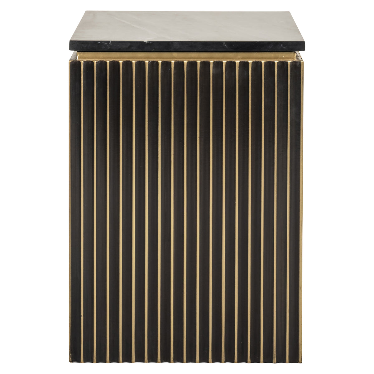 Table de chevet Les Arcs brushed gold
