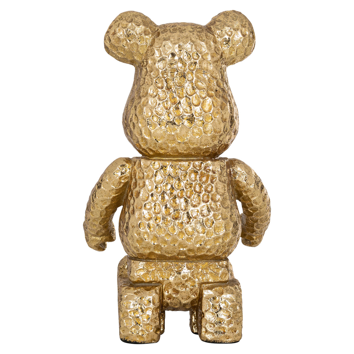 Decoratief object Bear gold sitting