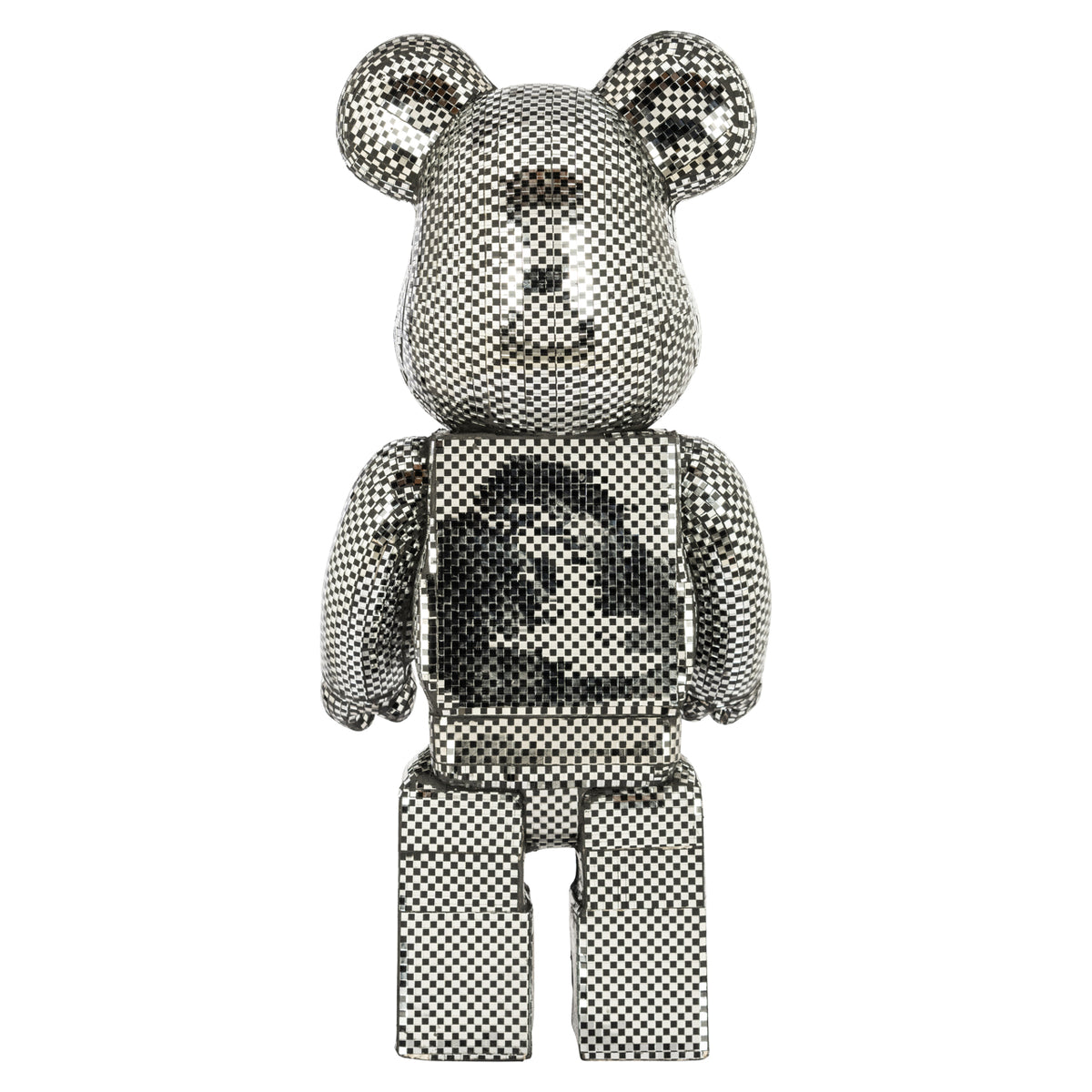 Decoratief object Bear silver small