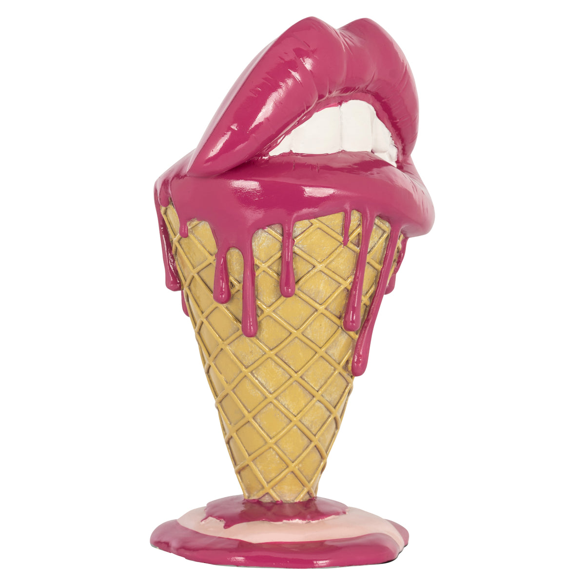 Decorative object Lips pink