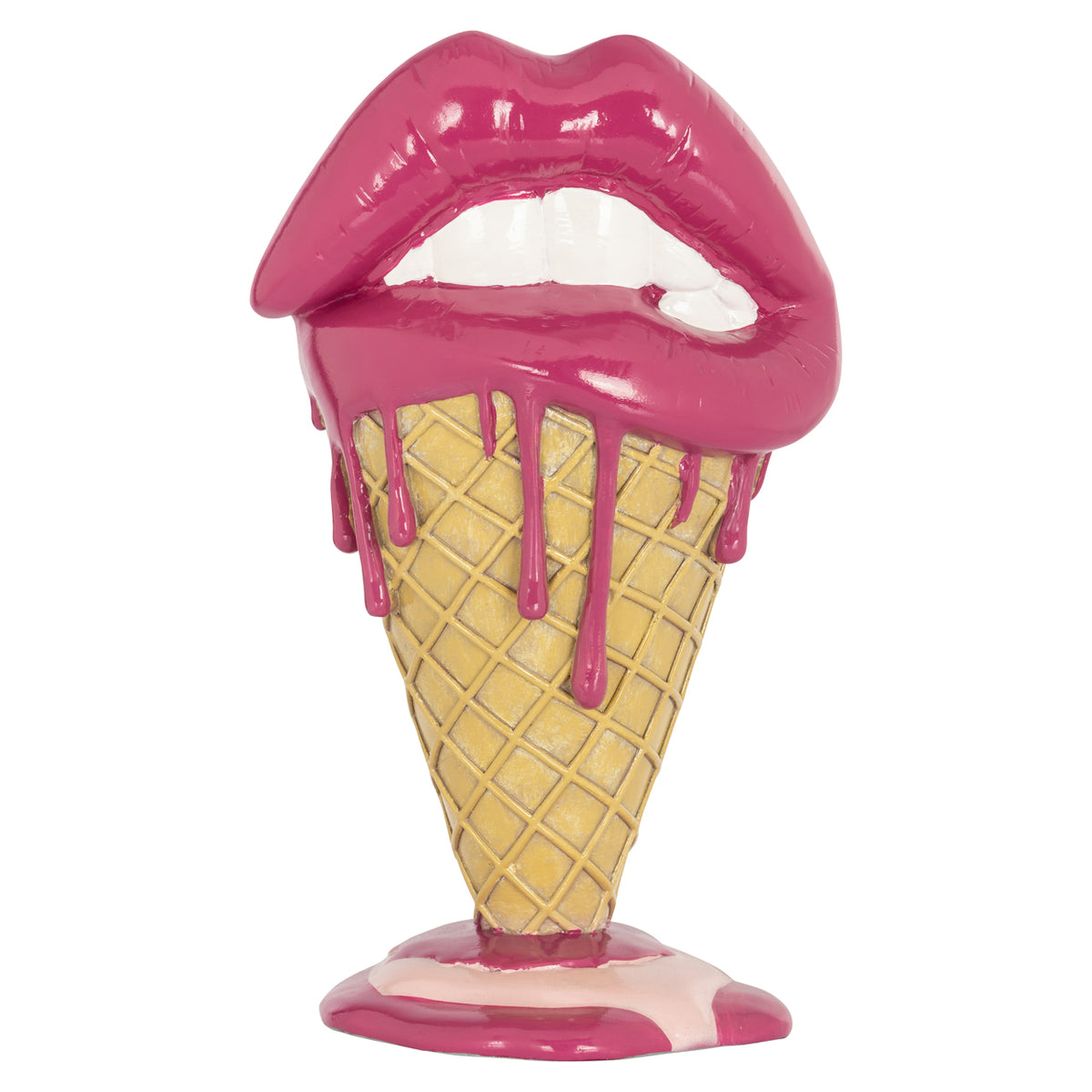 Decorative object Lips pink