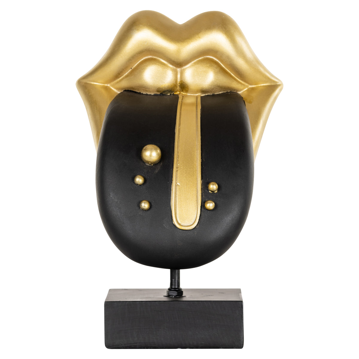 Objet décoratif Tongue black/gold
