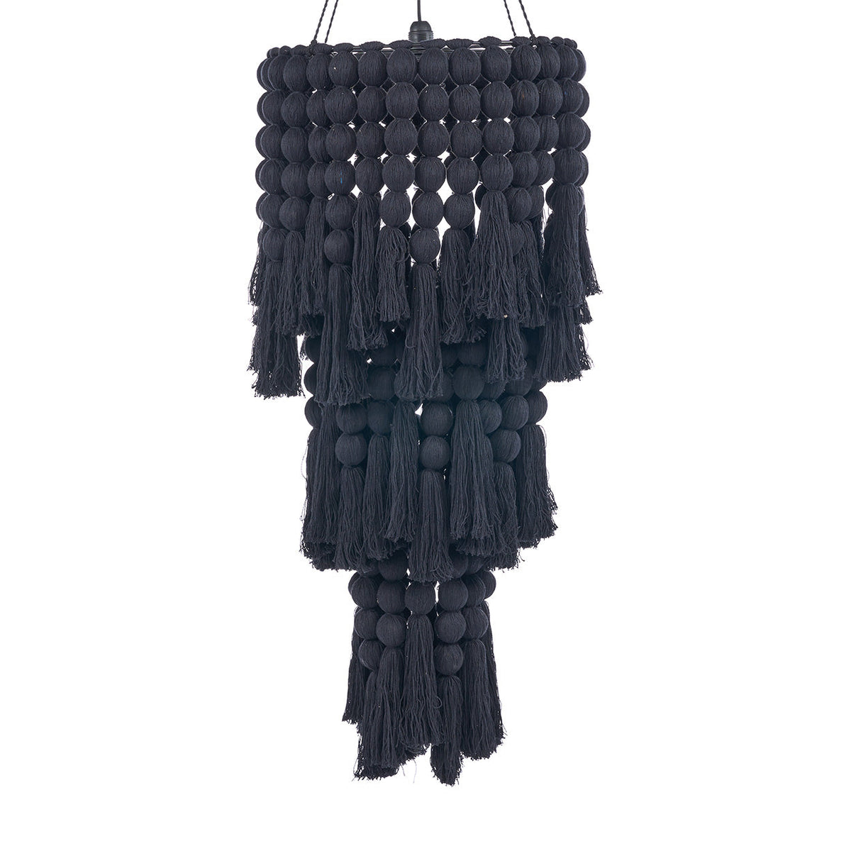 The Nomad Cotton Chandelier - Black - XL