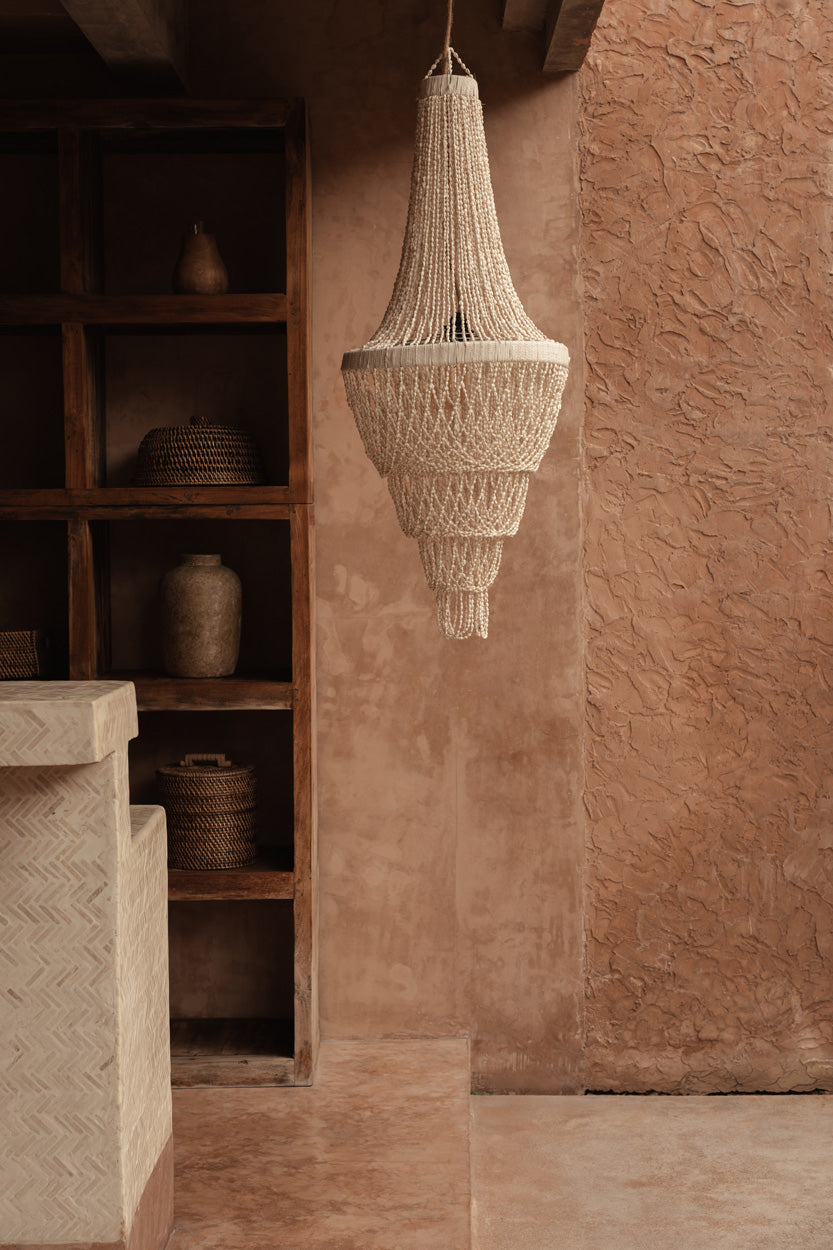 Le lustre Ocean Tower Shell - naturel - L