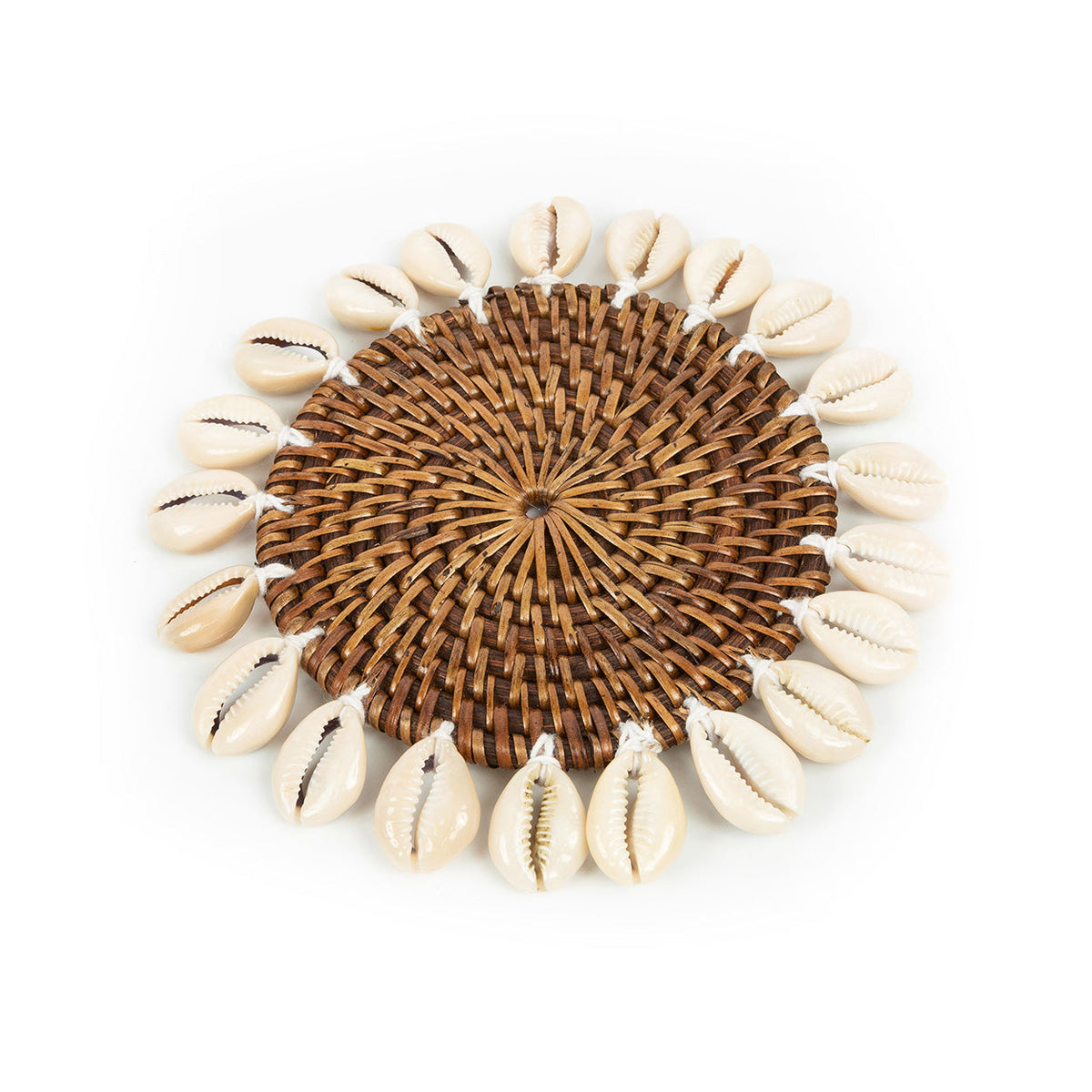 Le dessous de verre Colonial Shell - Brun naturel