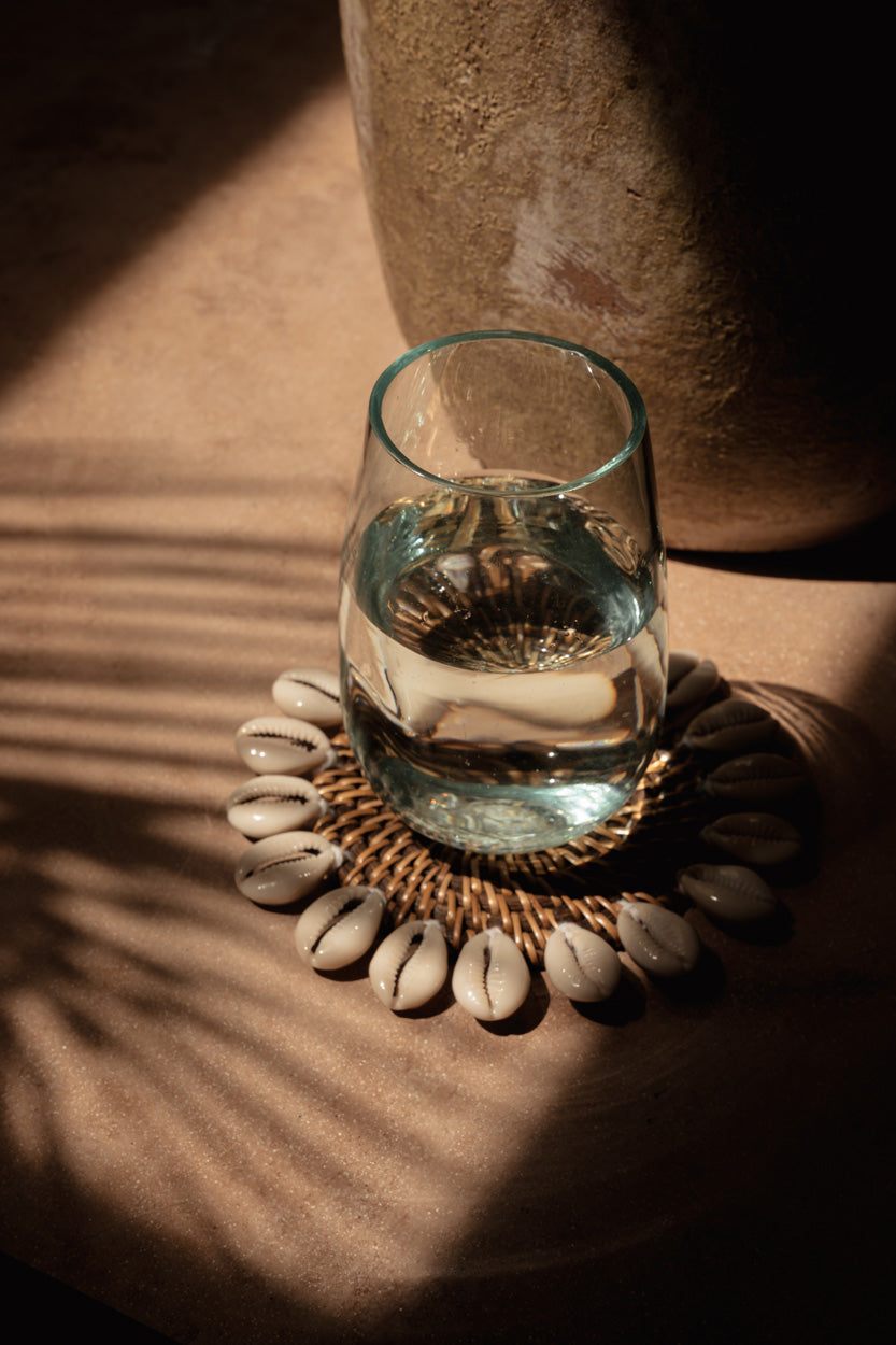 Le dessous de verre Colonial Shell - Brun naturel