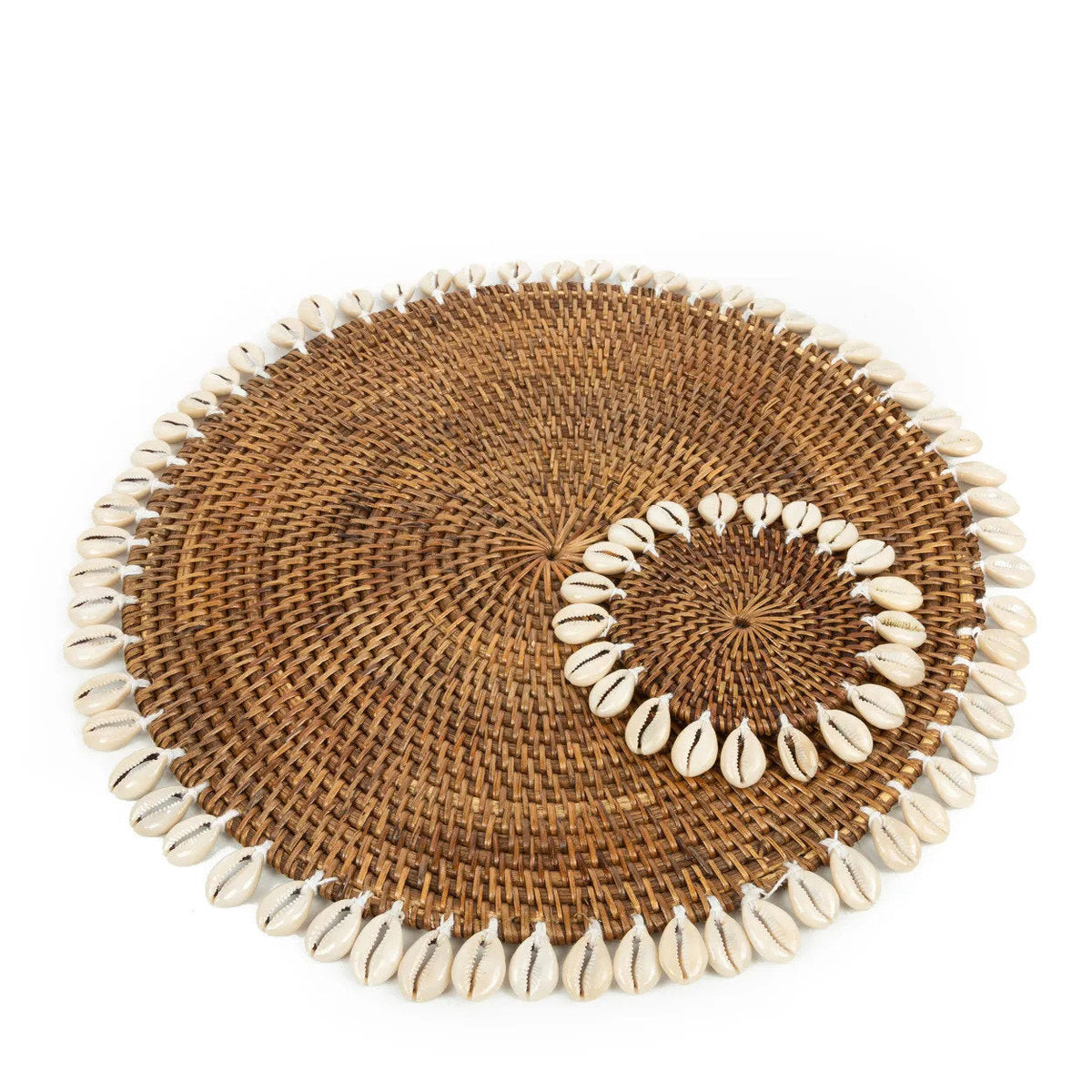 Le dessous de verre Colonial Shell - Brun naturel