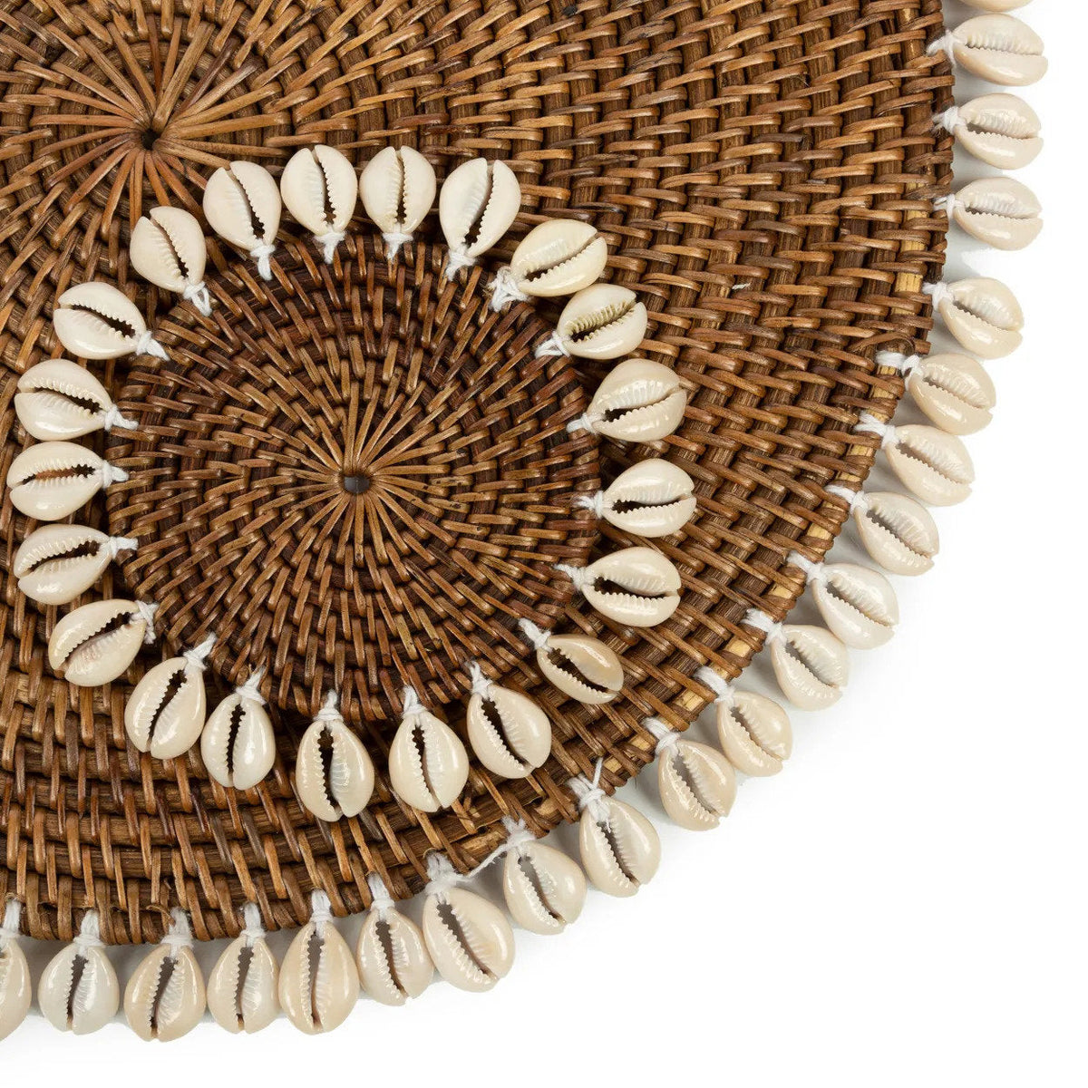 Le dessous de verre Colonial Shell - Brun naturel