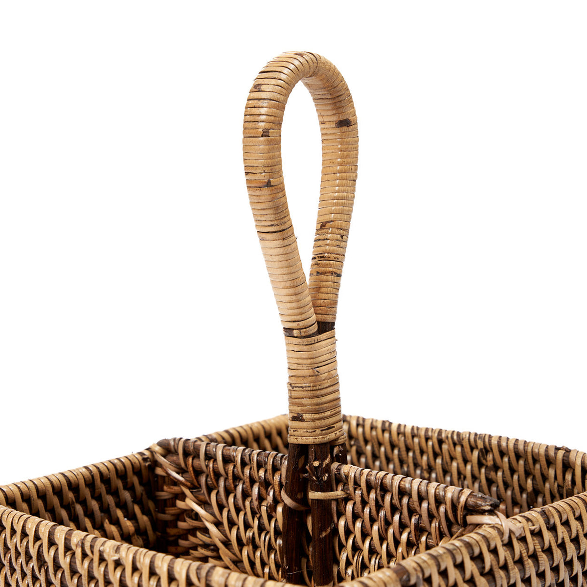 The Rattan Cutlery Caddy N°2 - Natural Brown