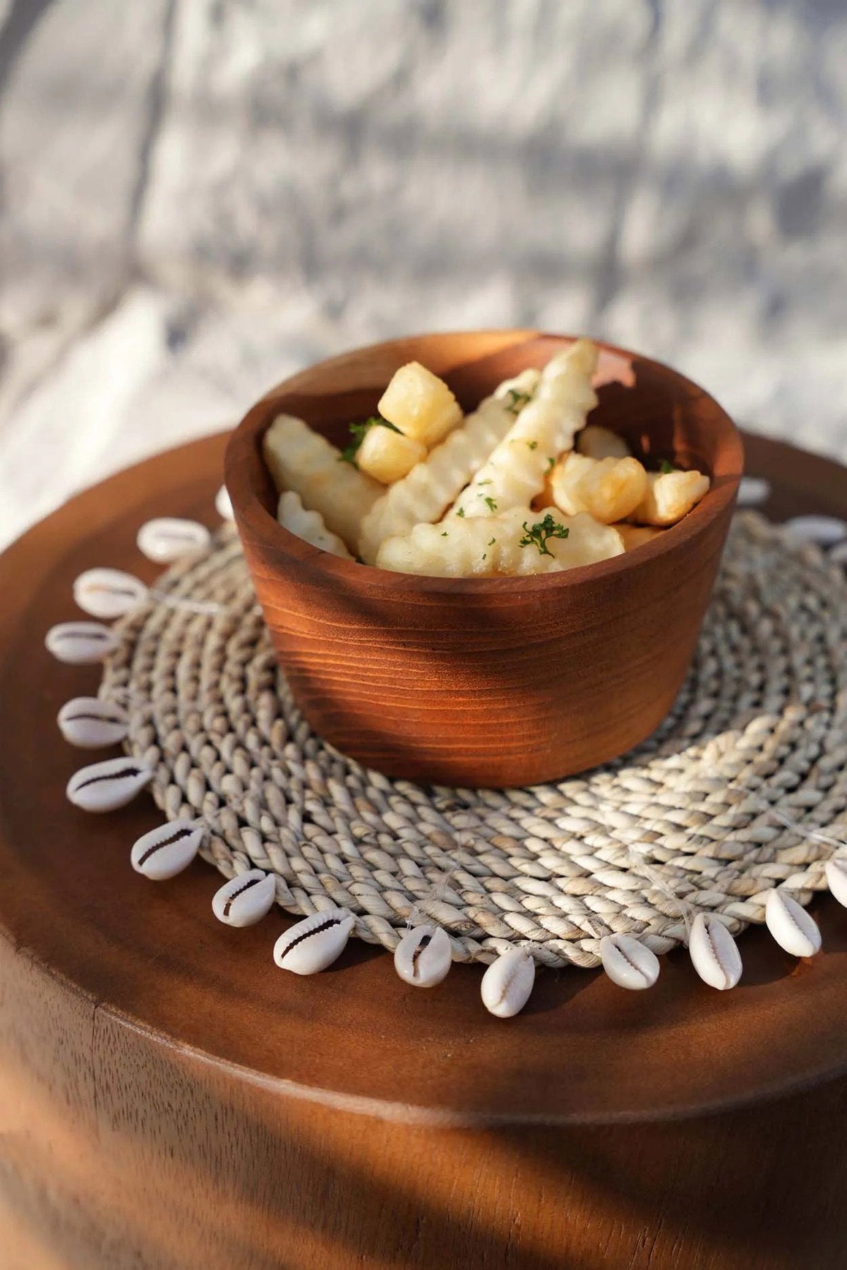 Le dessous-de-plat Raffia Shell