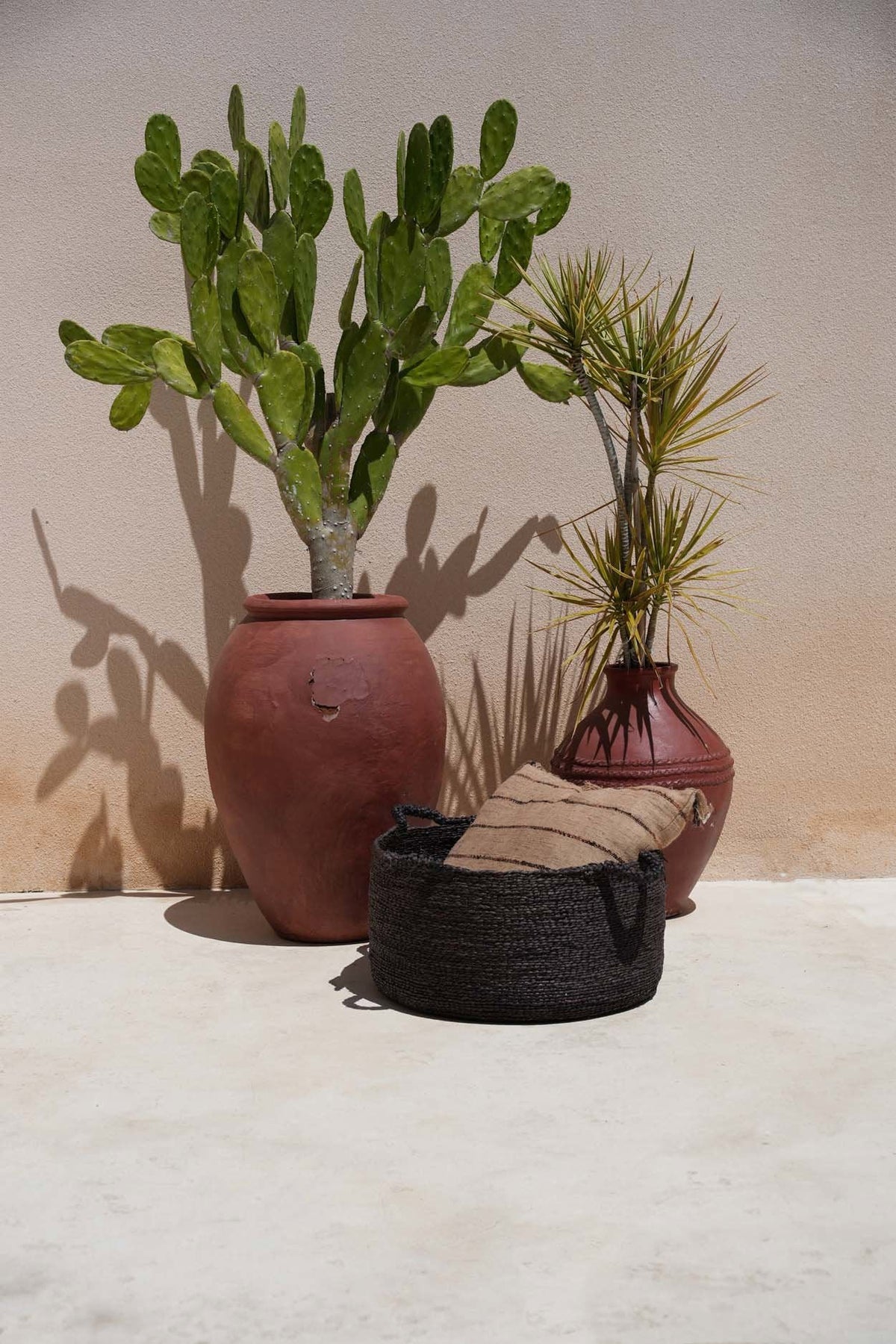 Les Quatre Mains Baskets - Black - L