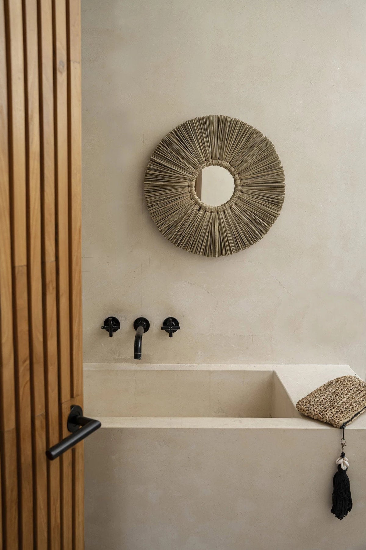 Miroir Alang Alang - Naturel - S